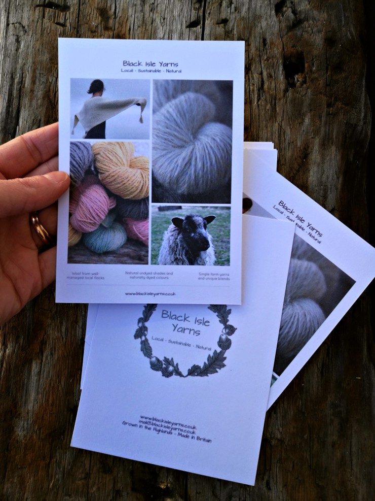 Black Isle Yarns leaflet