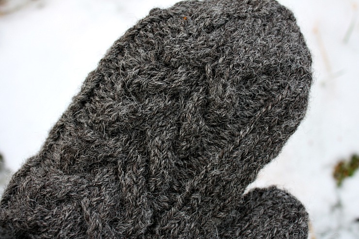 black isle yarns local small batch wool mittens