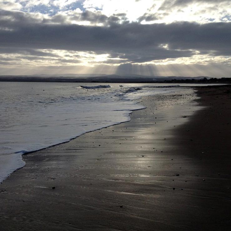 Rosemarkie beach on a winter morning